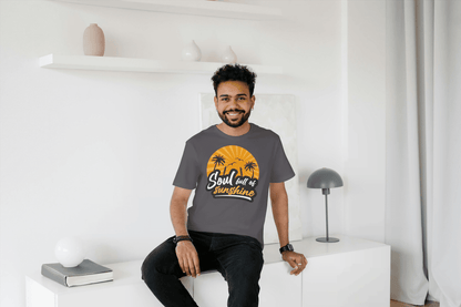 Soul Full of Sunshine: Tropical Sunset Beach Tee - Essentia Attire