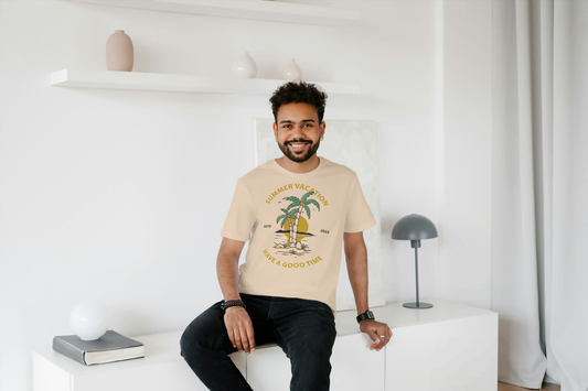 Summer Vacation "Have a Good Time": Tropical Island Tee - Essentia Attire