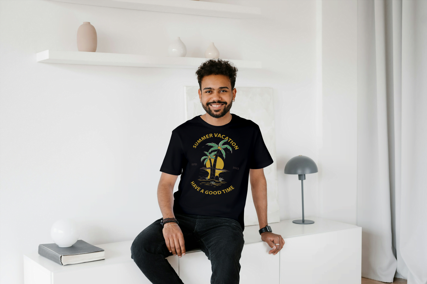 Summer Vacation "Have a Good Time": Tropical Island Tee - Essentia Attire