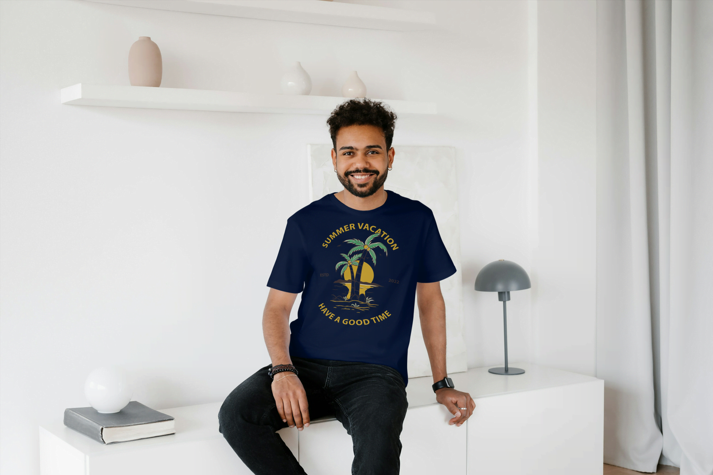 Summer Vacation "Have a Good Time": Tropical Island Tee - Essentia Attire