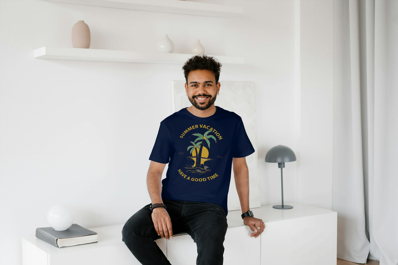 Summer Vacation "Have a Good Time": Tropical Island Tee - Essentia Attire