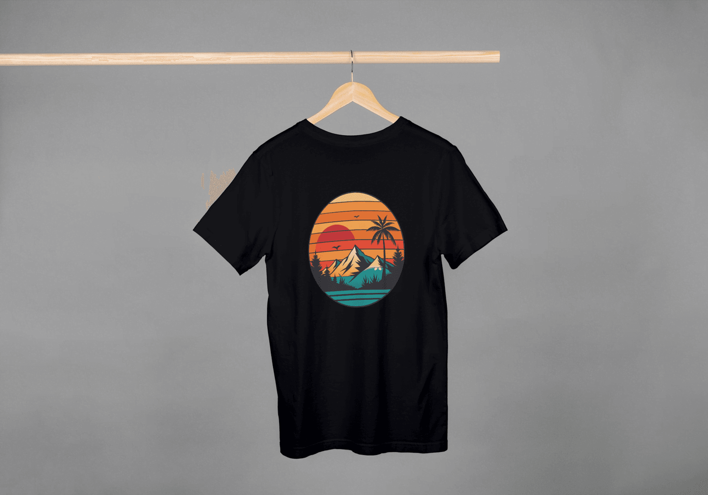 Multi-Landscape Sunset: Nature Lover's Graphic Tee - Essentia Attire