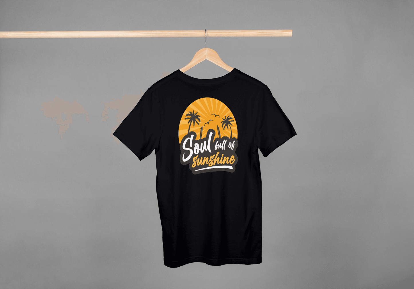 Soul Full of Sunshine: Tropical Sunset Beach Tee - Essentia Attire