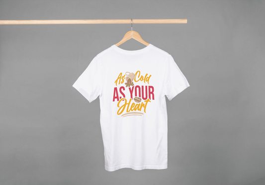 As Cold As Your Heart Coffee: Iced Coffee Lover Tee - Essentia Attire