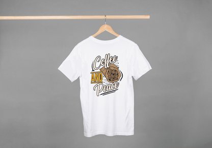 Coffee and Peace: Relaxing Brew Tee - Essentia Attire