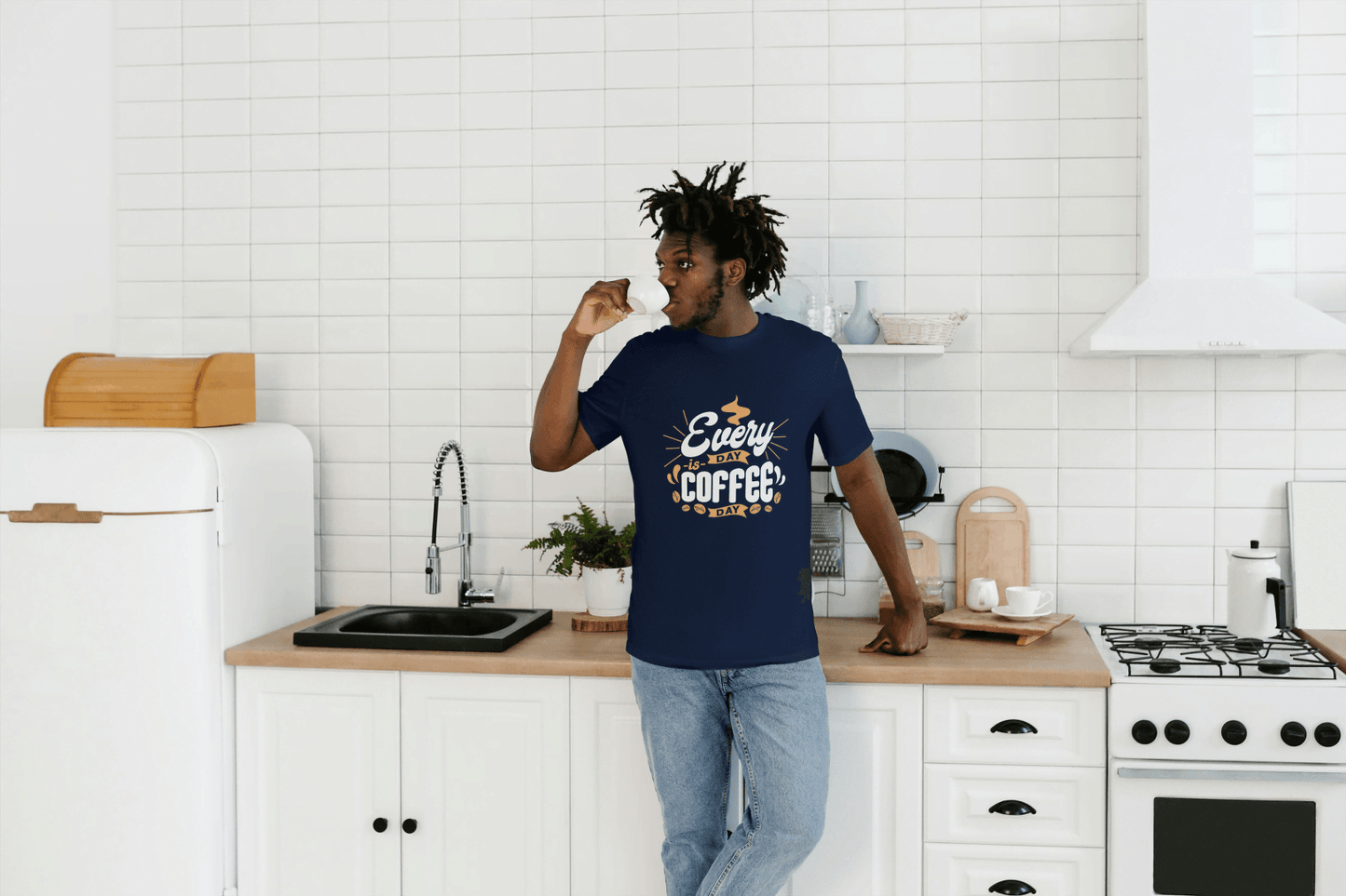 Every Day is Coffee Day: Coffee Lover Graphic Tee - Essentia Attire