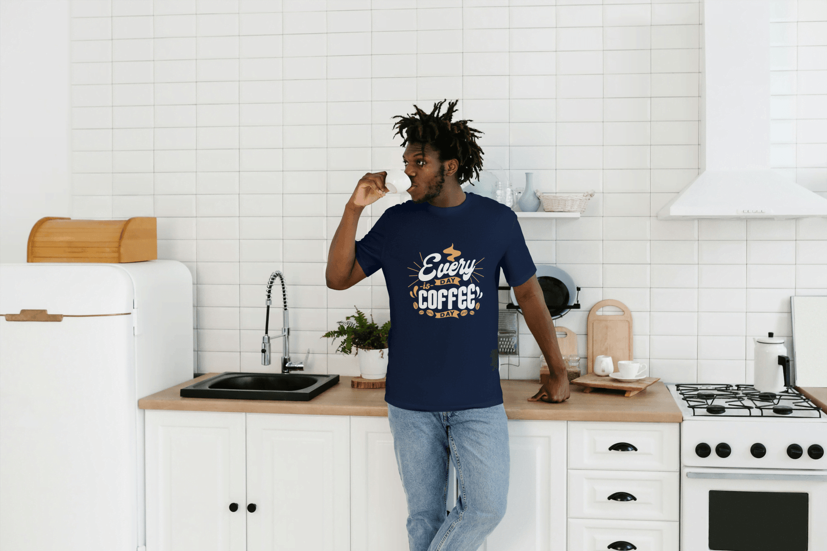 Every Day is Coffee Day: Coffee Lover Graphic Tee - Essentia Attire