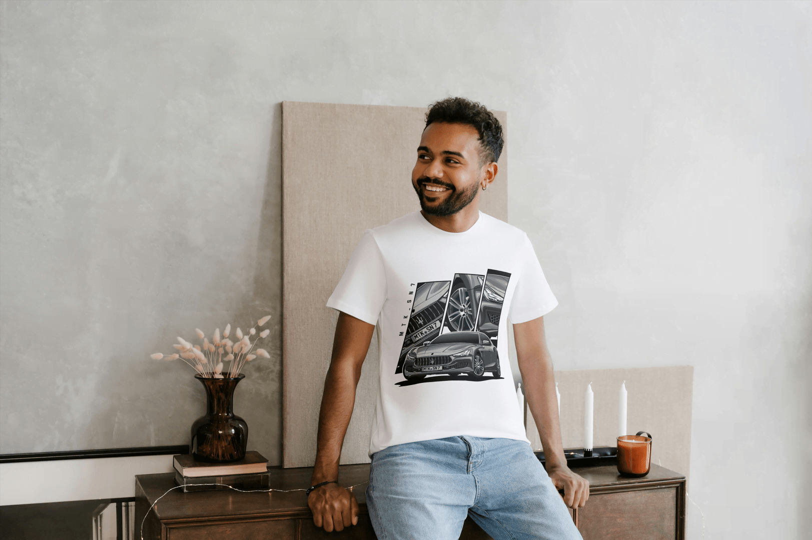Modern Grand Tourer: Luxury Sports Car Tee - Essentia Attire