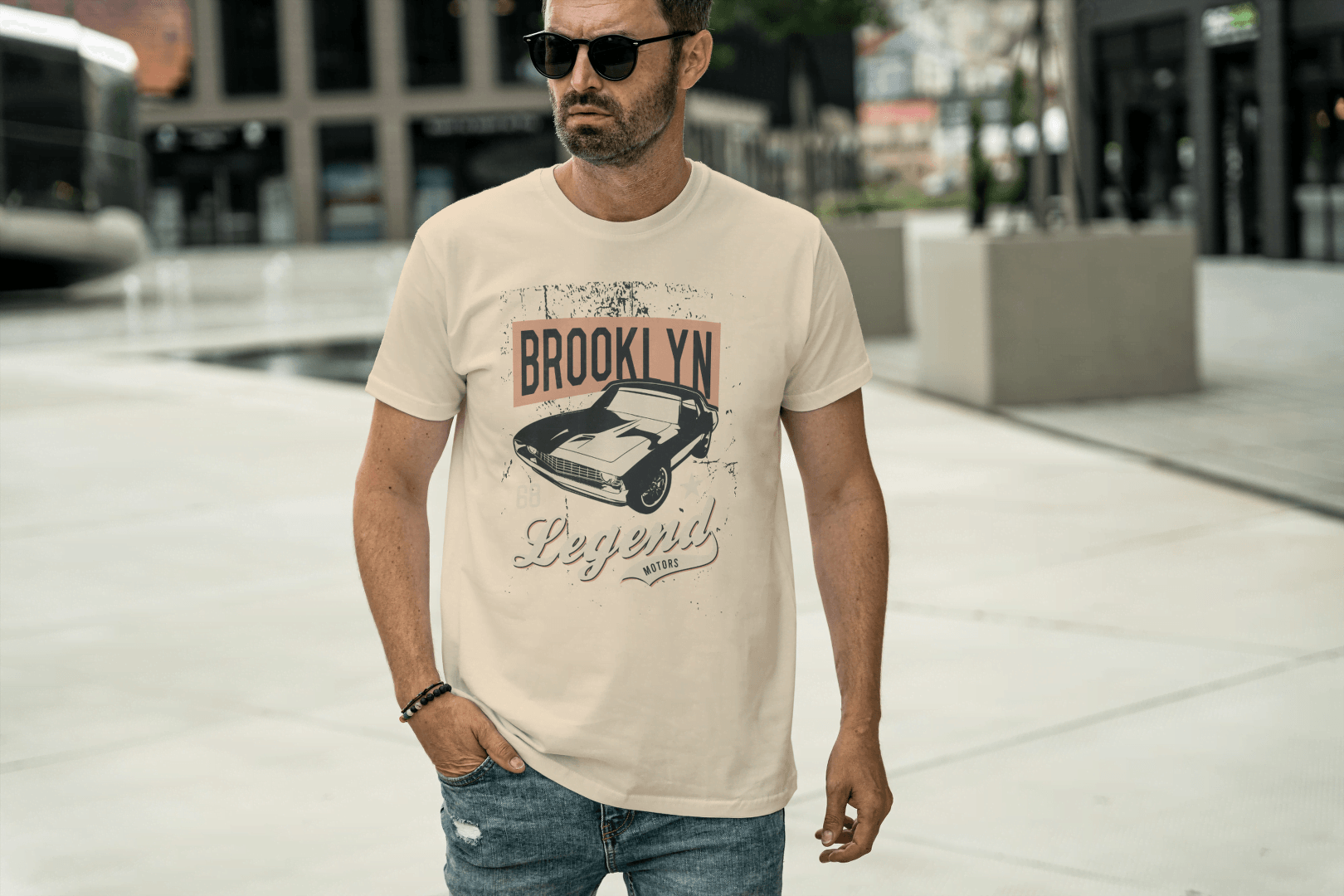 Brooklyn Legend '68 Muscle Car T-Shirt: Vintage American - Essentia Attire