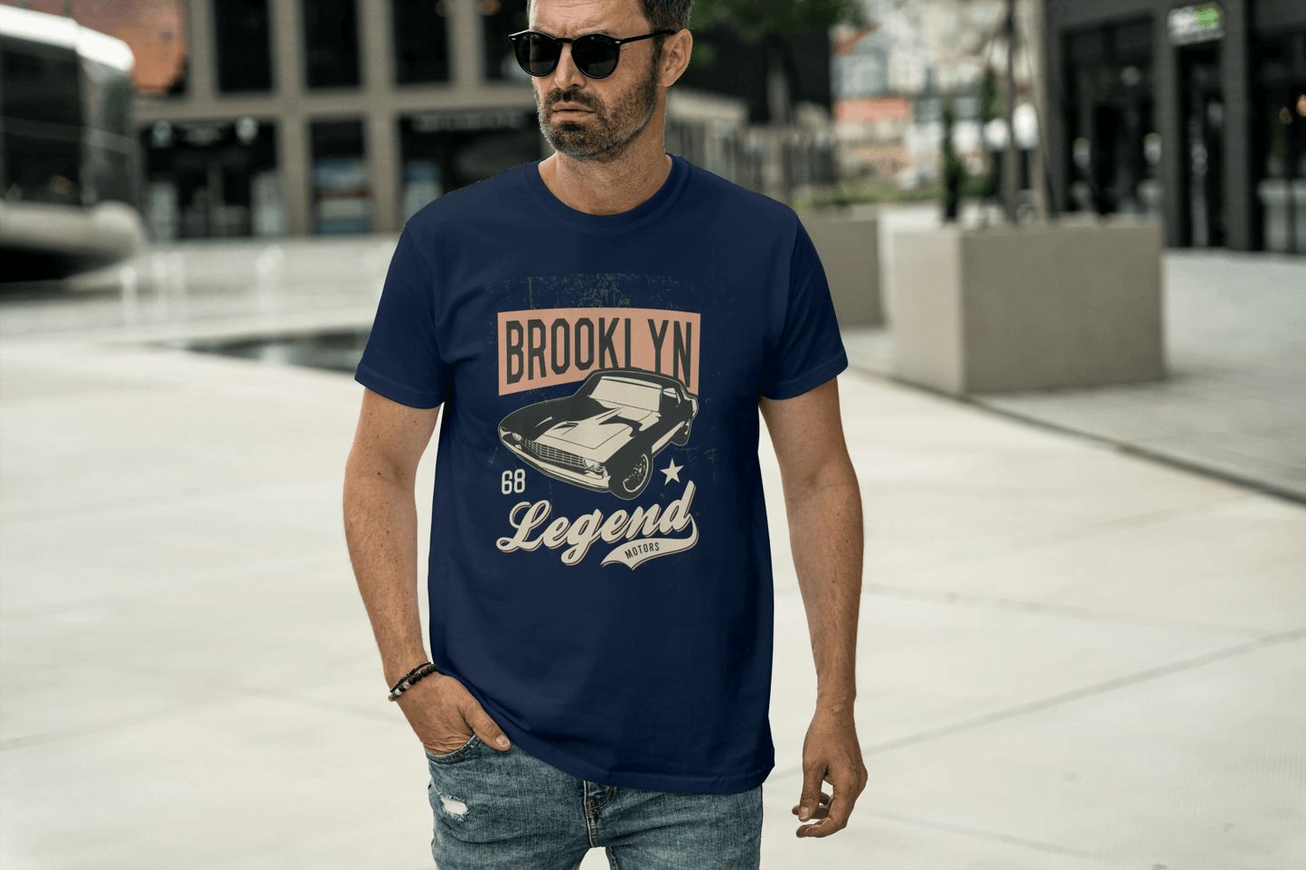 Brooklyn Legend '68 Muscle Car T-Shirt: Vintage American - Essentia Attire