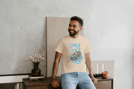 Cyberpunk Dynamic Car: Futuristic Graphic Tee - Essentia Attire