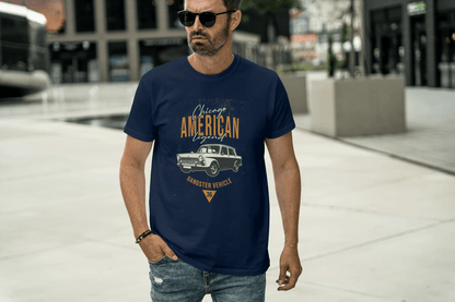 Chicago American Legend: Vintage Gangster Vehicle Tee - Essentia Attire