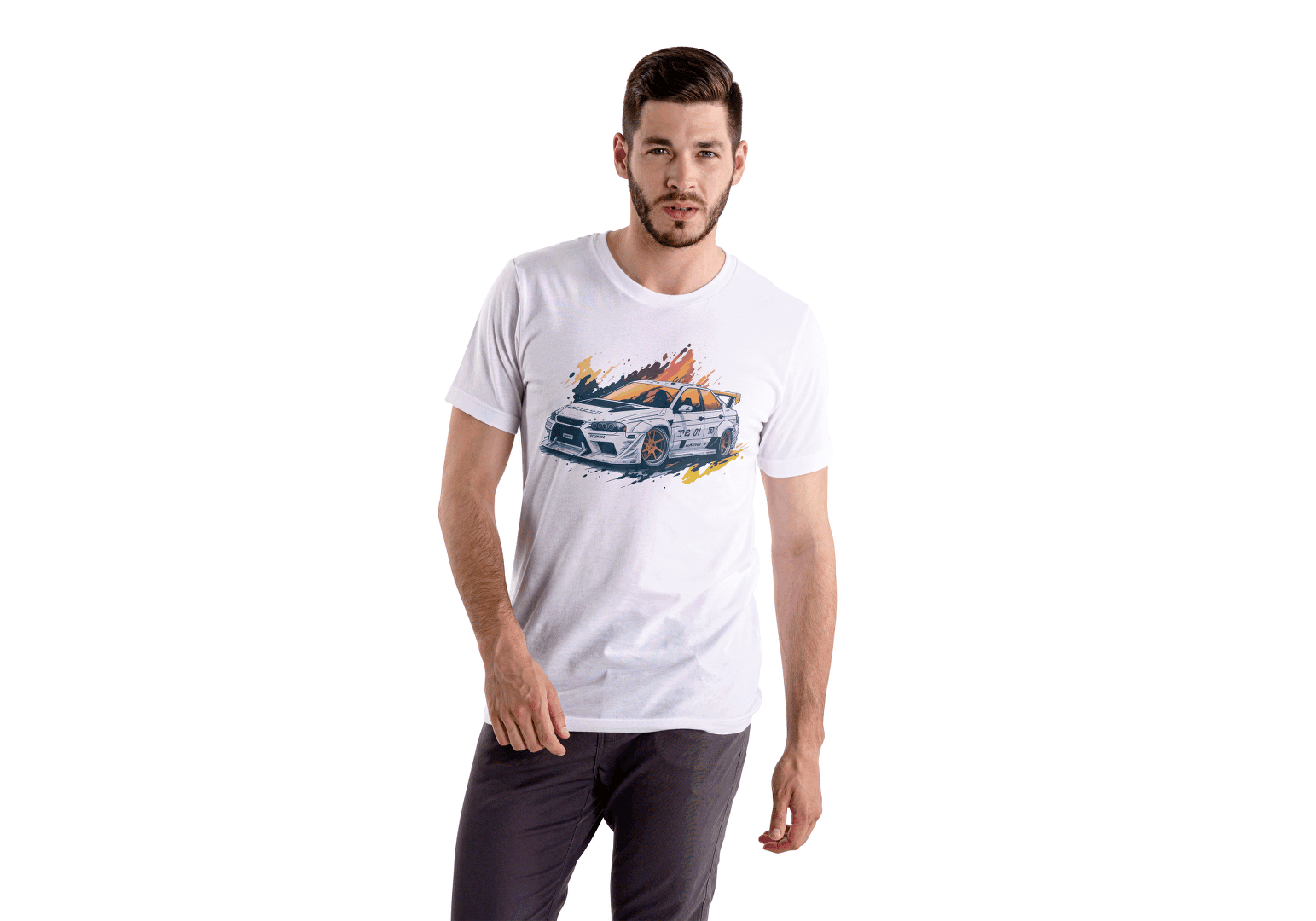 Nissan Skyline R34 Drift Car: Dynamic Car Enthusiast Tee - Essentia Attire
