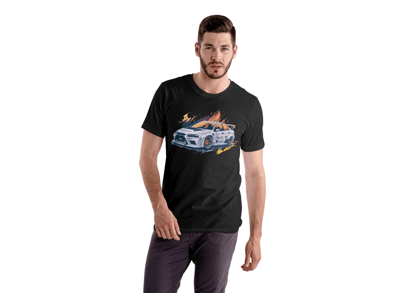 Nissan Skyline R34 Drift Car: Dynamic Car Enthusiast Tee - Essentia Attire