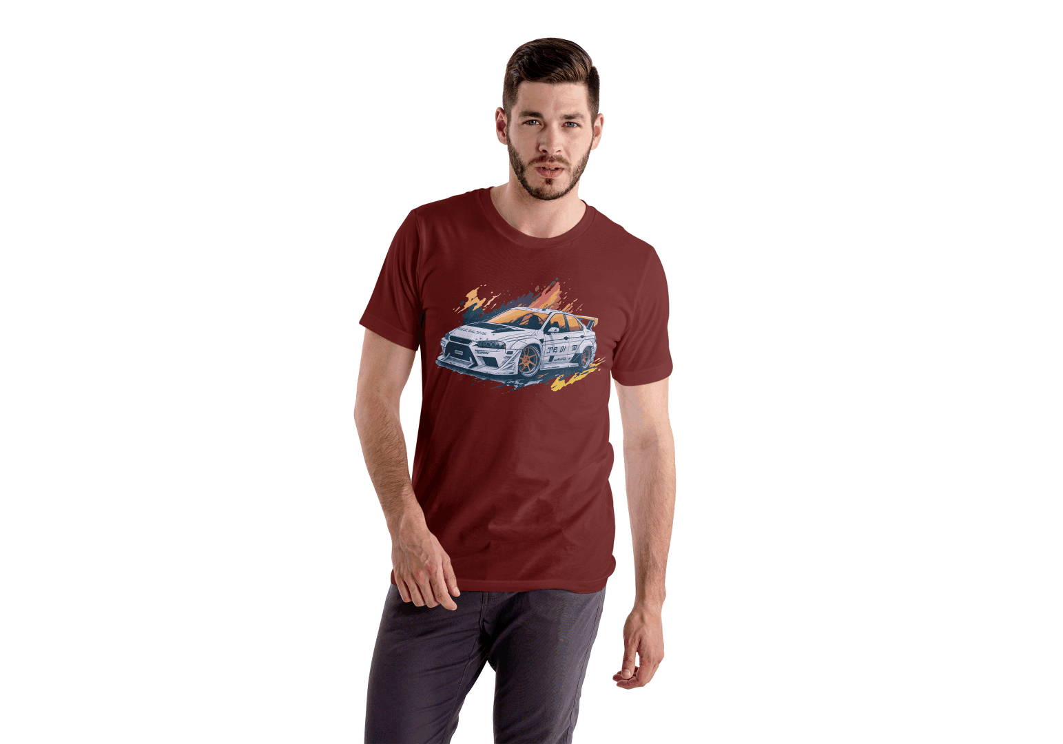 Nissan Skyline R34 Drift Car: Dynamic Car Enthusiast Tee - Essentia Attire