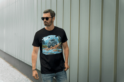 Off-Road Jeep Adventure: Mountain Trail Graphic Tee - Essentia Attire