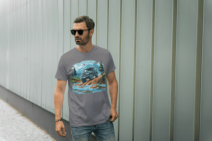Off-Road Jeep Adventure: Mountain Trail Graphic Tee - Essentia Attire