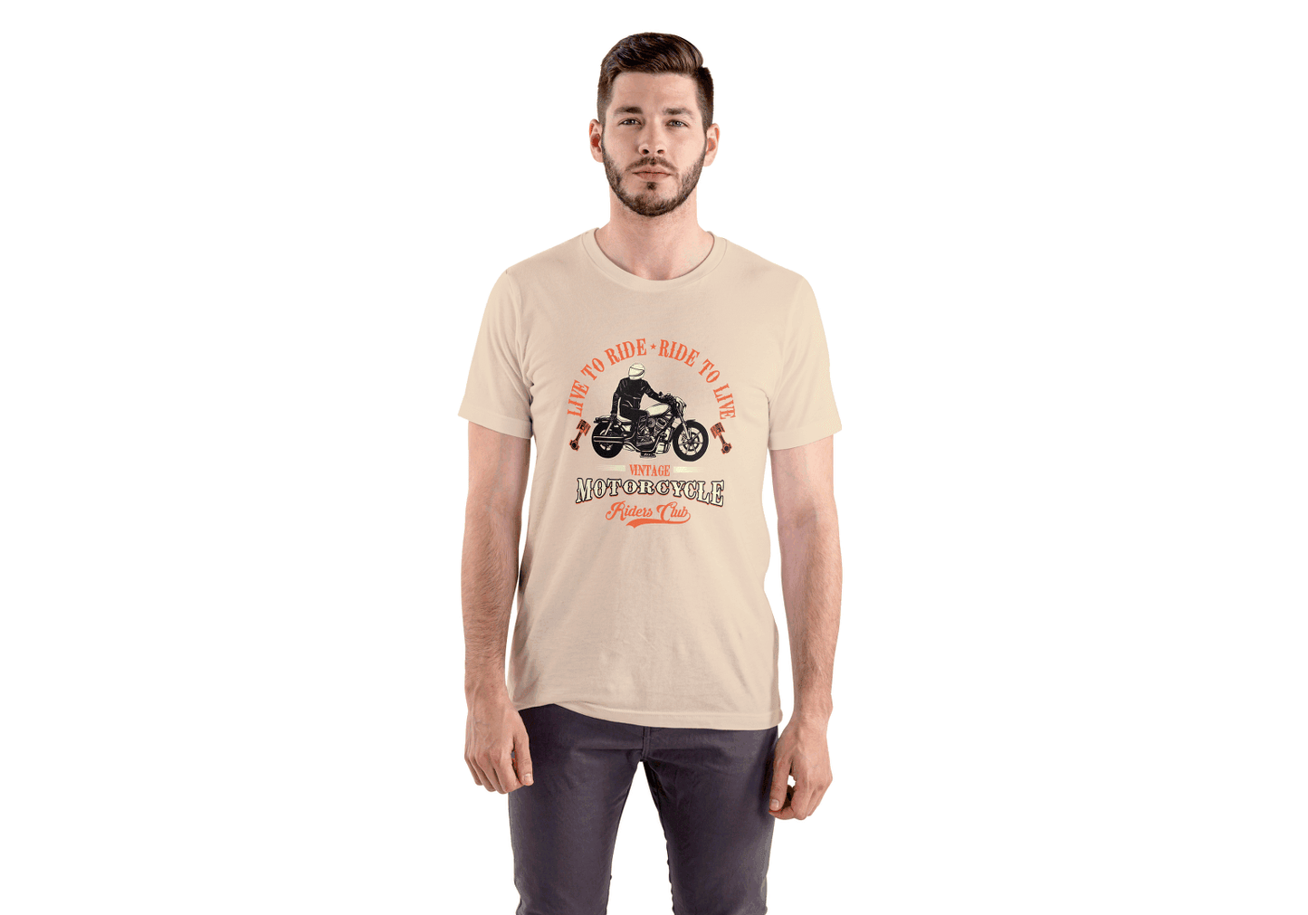 Live To Ride: Vintage Motorcycle - Essentia Attire