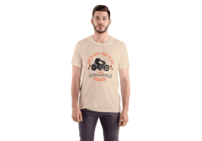 Live To Ride: Vintage Motorcycle - Essentia Attire