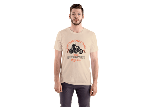 Live To Ride: Vintage Motorcycle - Essentia Attire