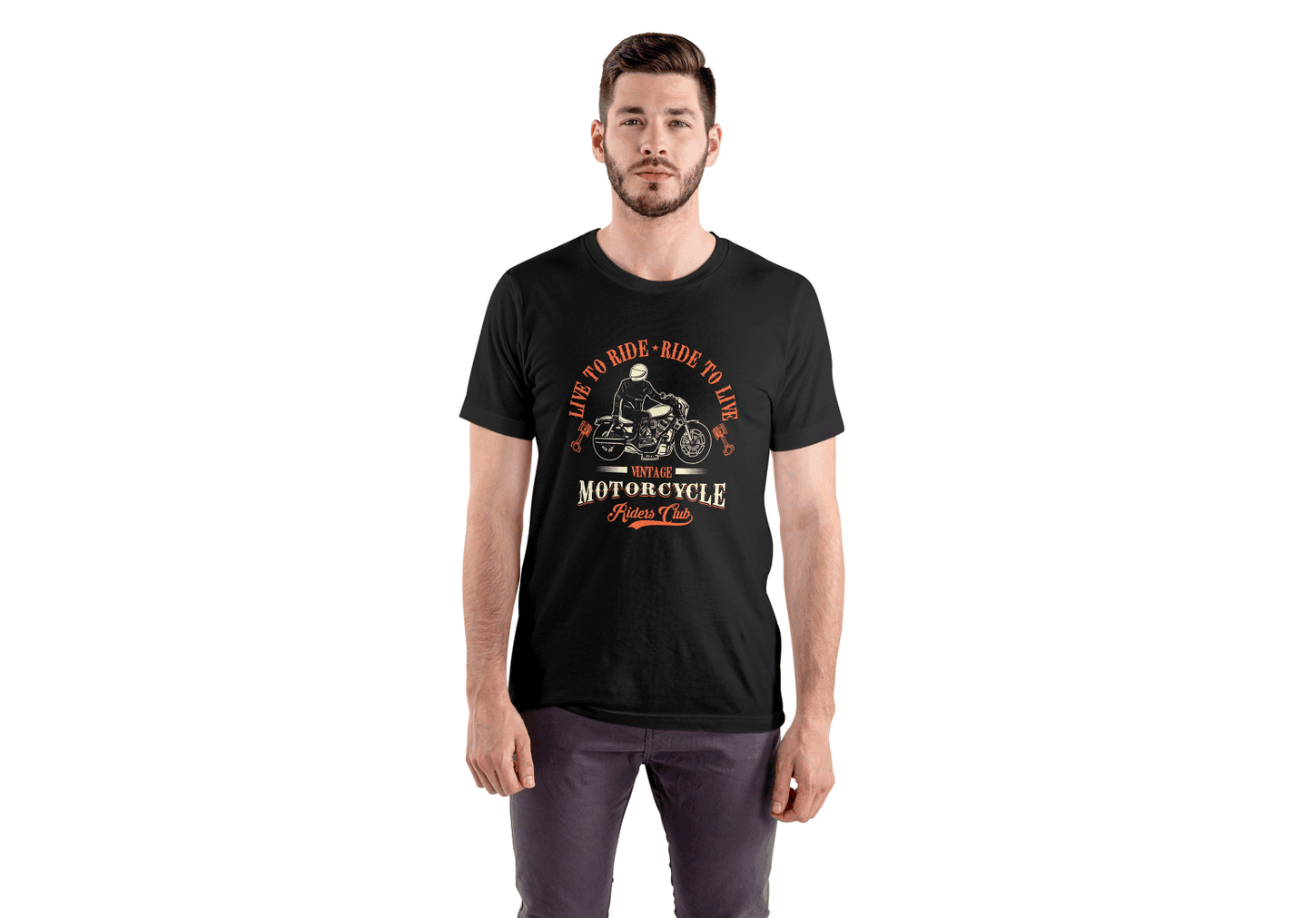 Live To Ride: Vintage Motorcycle - Essentia Attire