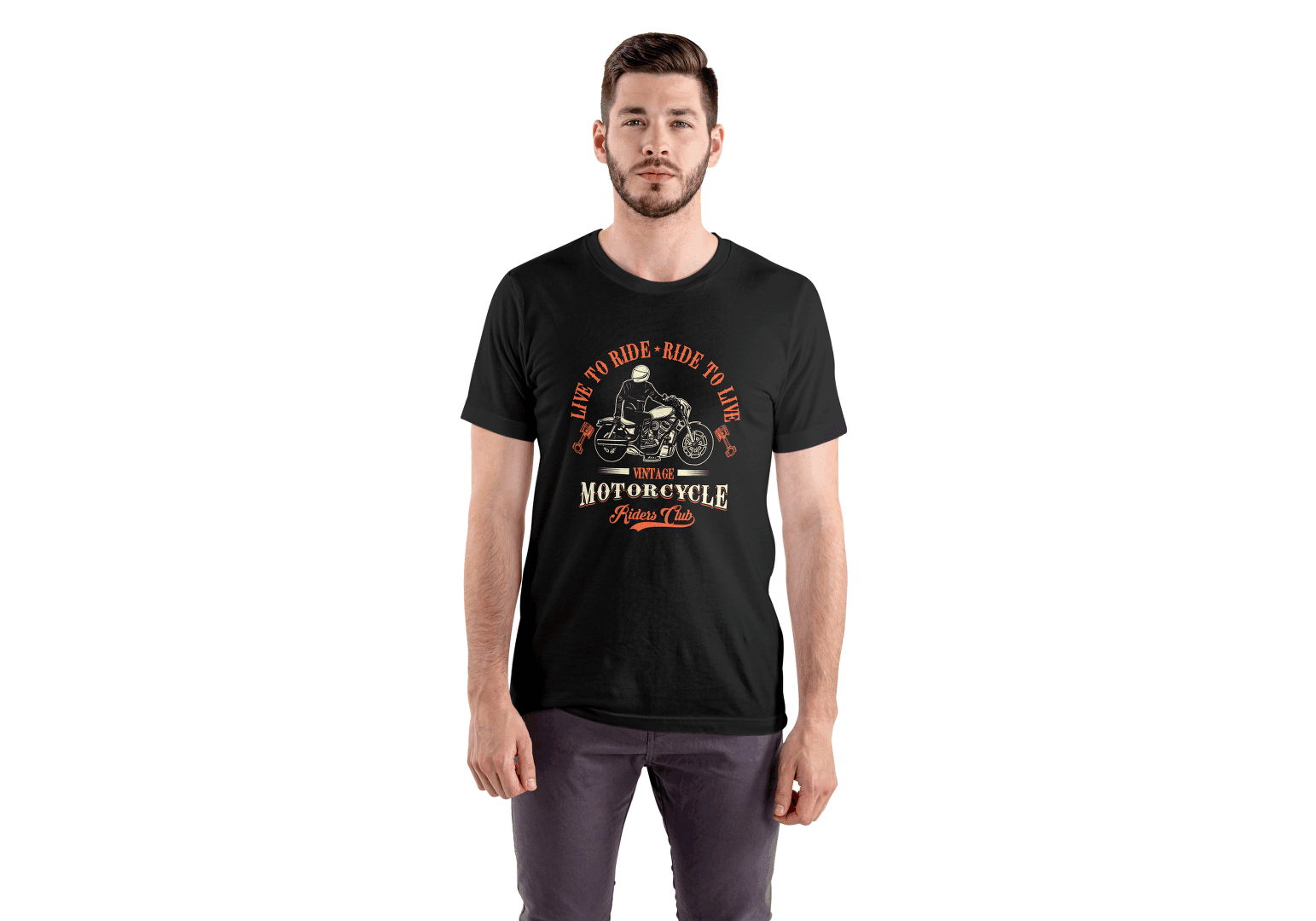 Live To Ride: Vintage Motorcycle - Essentia Attire