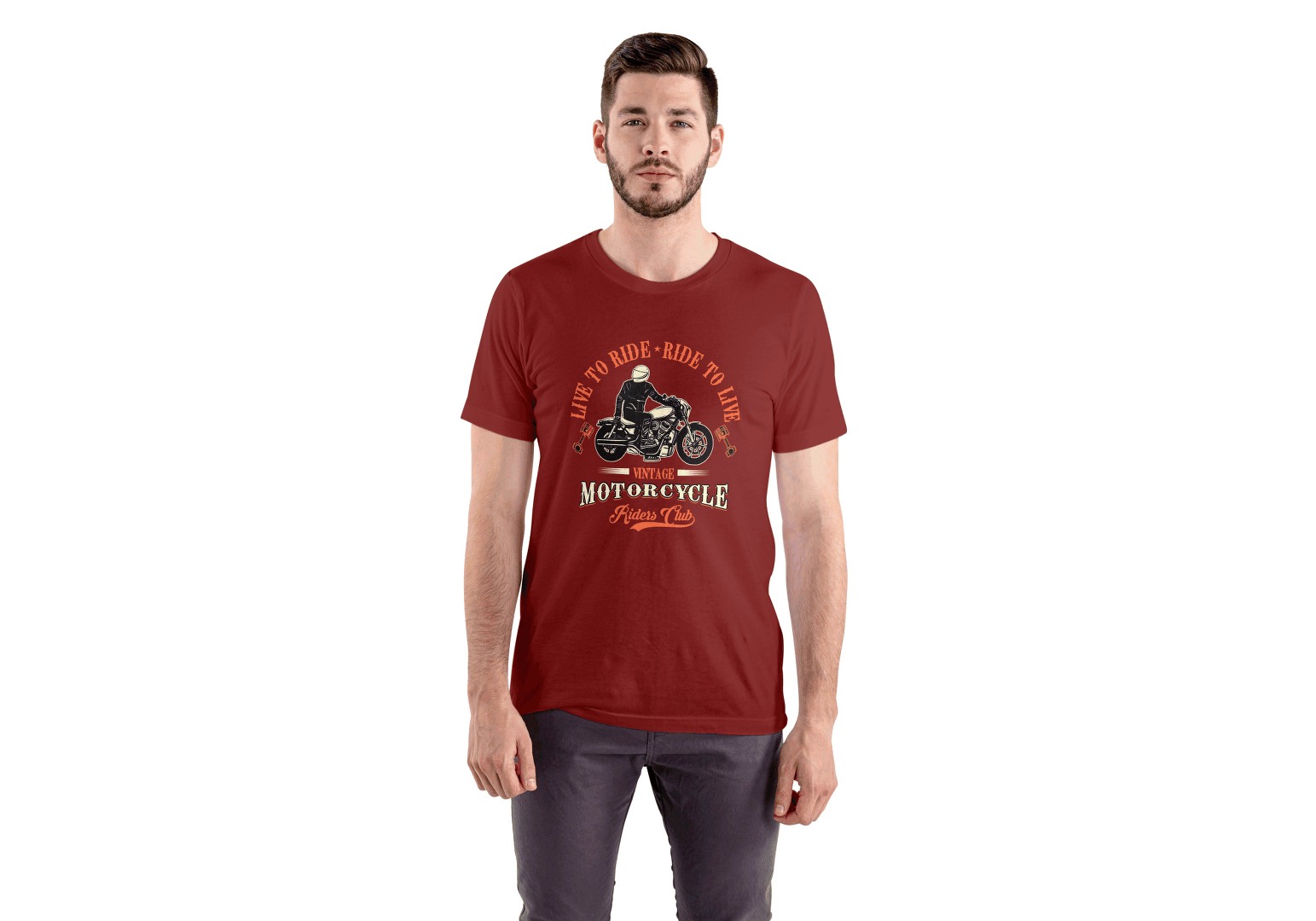 Live To Ride: Vintage Motorcycle - Essentia Attire