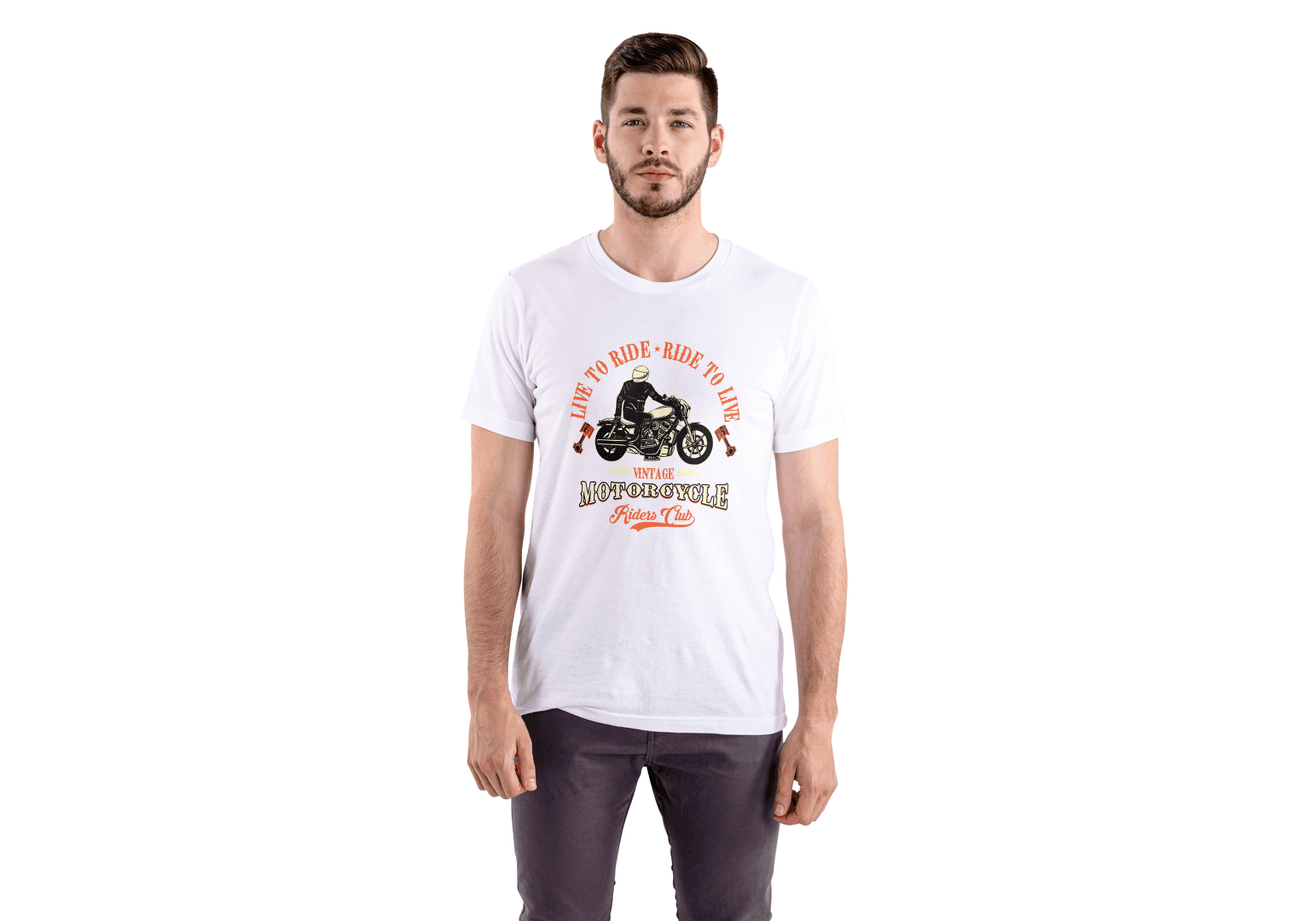Live To Ride: Vintage Motorcycle - Essentia Attire