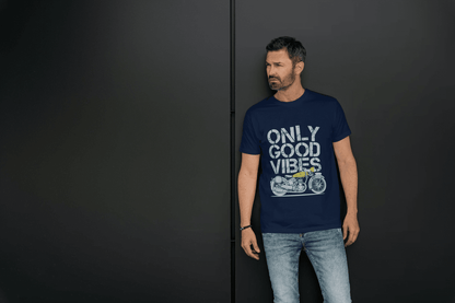 Classic Bike Enthusiast: Only Good Vibes Vintage Motorcycle - Essentia Attire