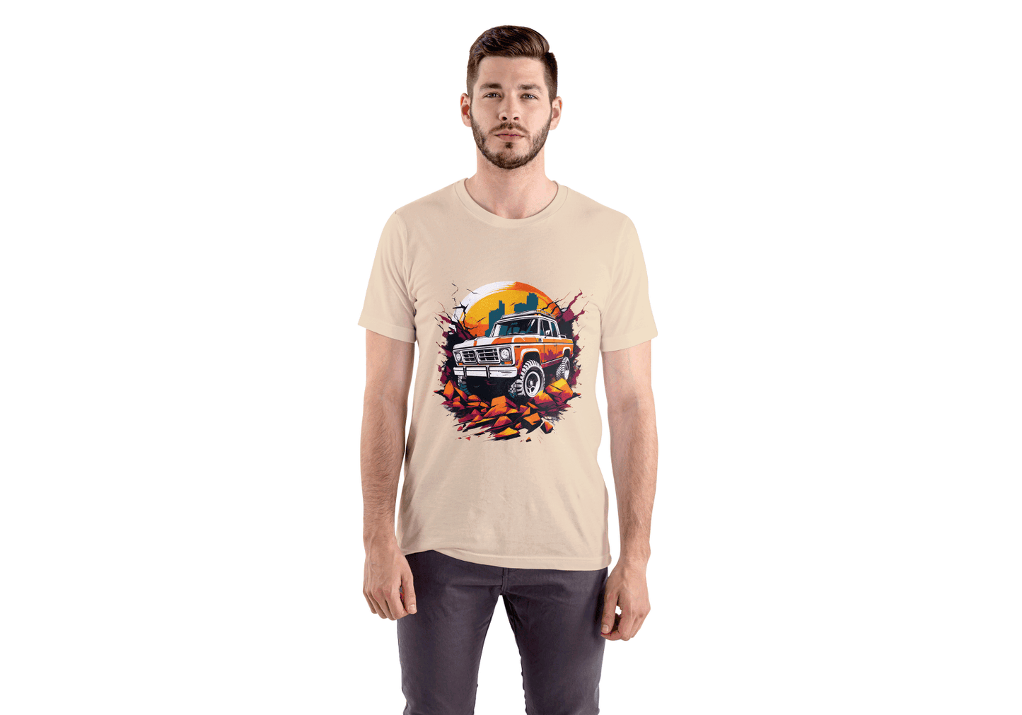 Vintage Off-Road Truck: Retro 4x4 Adventure Tee - Essentia Attire