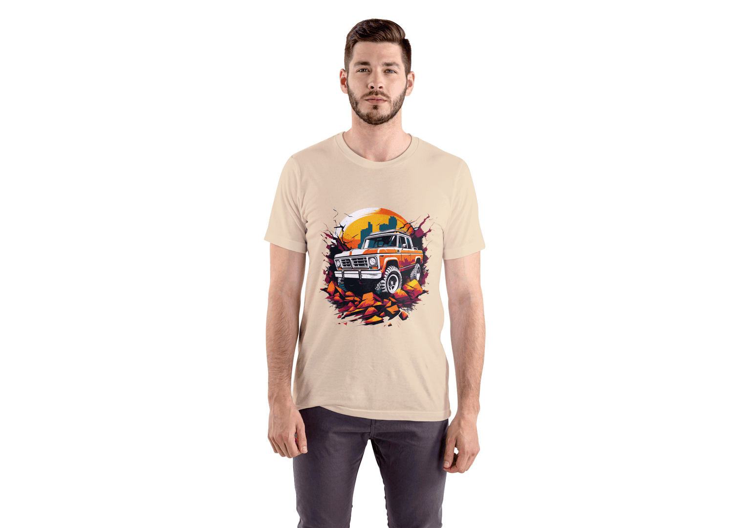Vintage Off-Road Truck: Retro 4x4 Adventure Tee - Essentia Attire