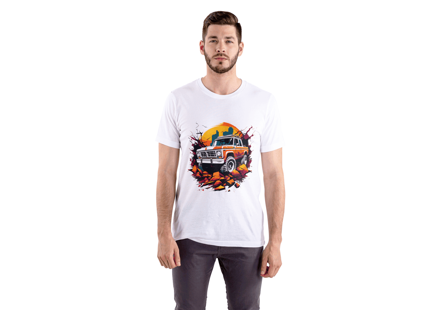 Vintage Off-Road Truck: Retro 4x4 Adventure Tee - Essentia Attire
