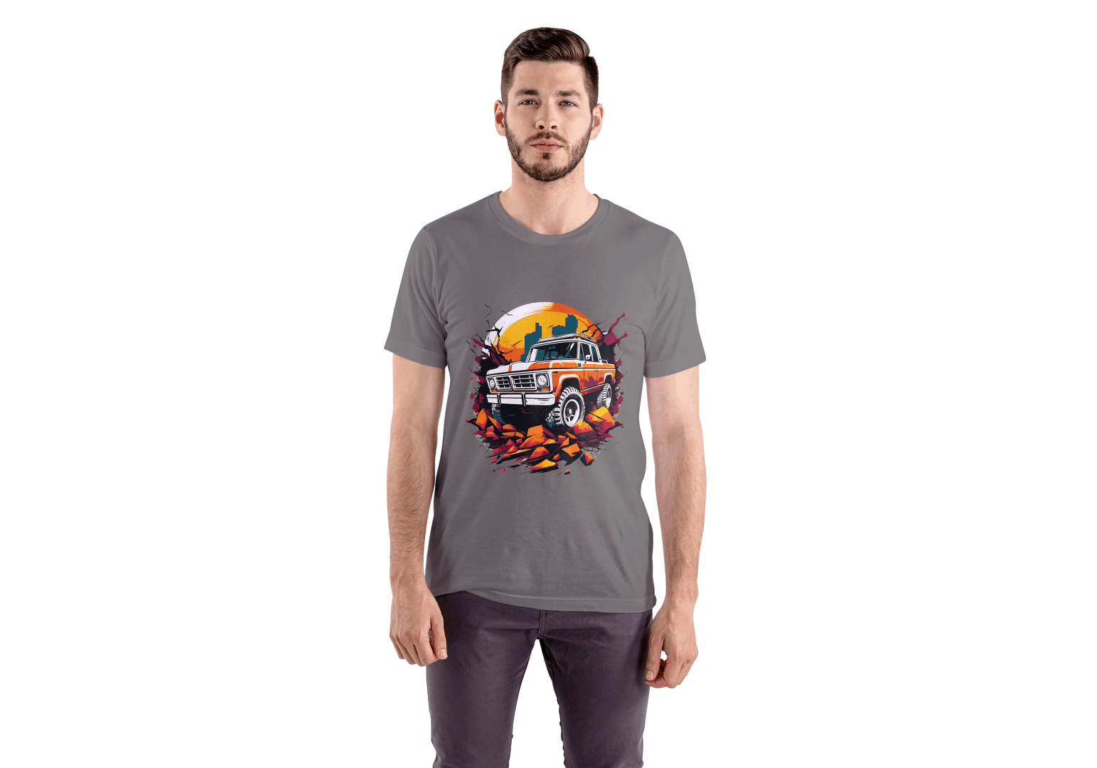 Vintage Off-Road Truck: Retro 4x4 Adventure Tee - Essentia Attire