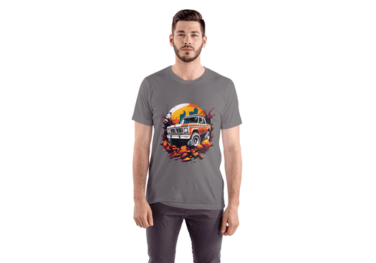 Vintage Off-Road Truck: Retro 4x4 Adventure Tee - Essentia Attire