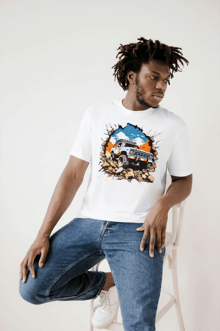 Off-Road Breakout: Mountain Explorer Graphic Tee - Essentia Attire