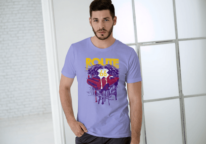 Men's Route 66 Classic Car Dripping: Vintage Road Trip - Essentia Attire