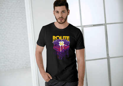 Men's Route 66 Classic Car Dripping: Vintage Road Trip - Essentia Attire