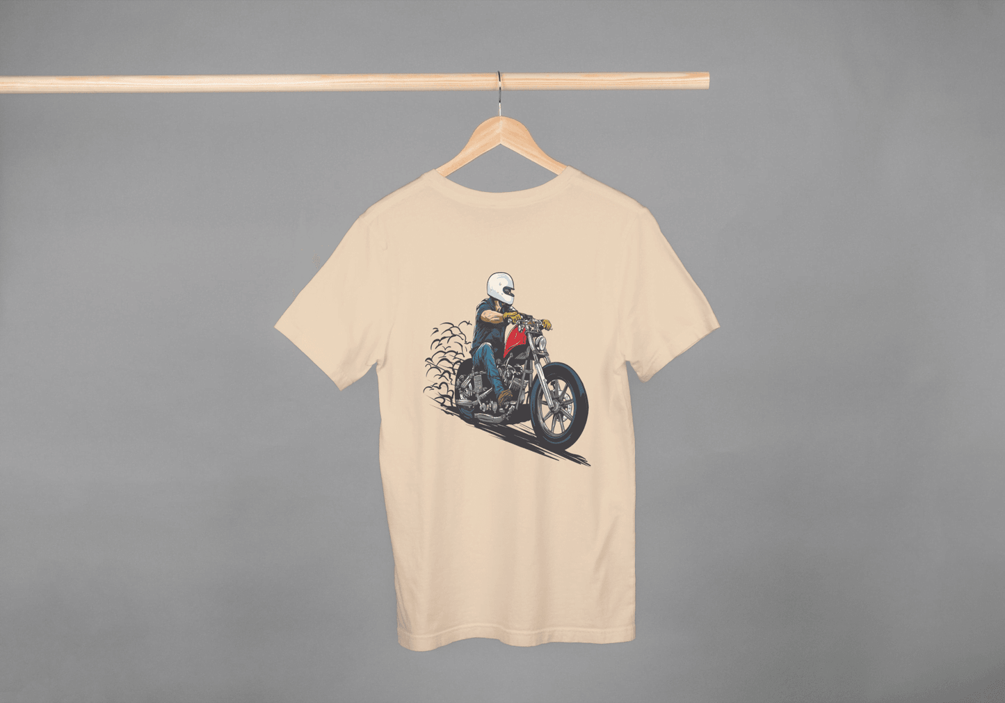 Vintage Biker Ride: Custom Motorcycle Graphic Tee - Essentia Attire