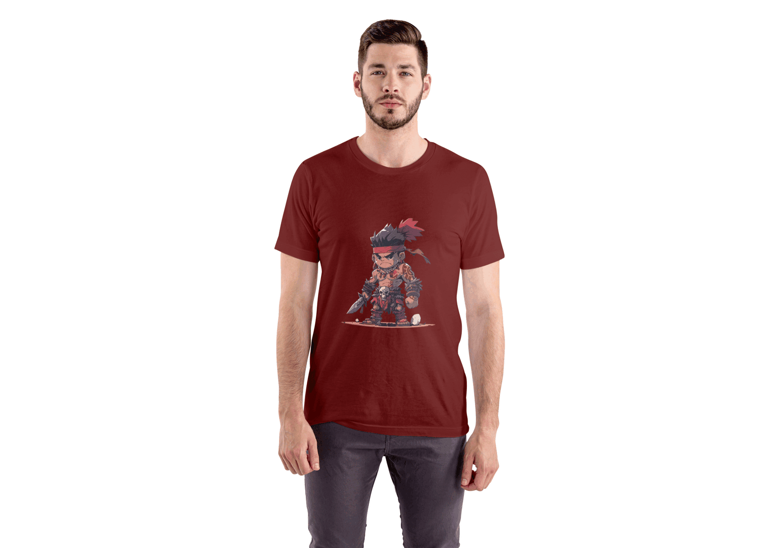 Chibi Warrior: Cute Fantasy Barbarian Tee - Essentia Attire
