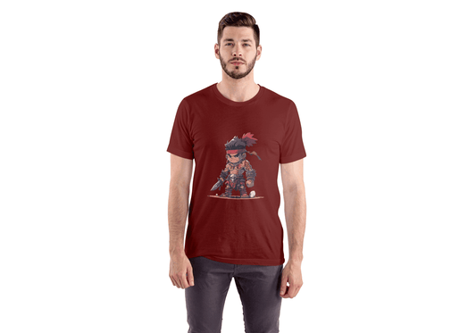 Chibi Warrior: Cute Fantasy Barbarian Tee - Essentia Attire