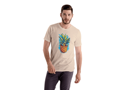 Cool Pineapple: Tropical Vibe Pineapple Tee - Essentia Attire