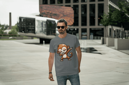 Dabbing Monkey: Cute Cartoon Animal Tee - Essentia Attire