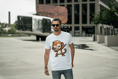 Dabbing Monkey: Cute Cartoon Animal Tee - Essentia Attire