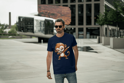 Dabbing Monkey: Cute Cartoon Animal Tee - Essentia Attire
