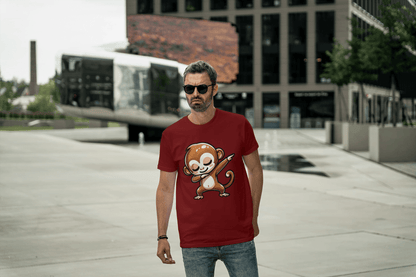Dabbing Monkey: Cute Cartoon Animal Tee - Essentia Attire