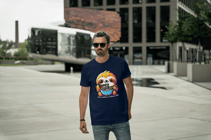 Cute Sloth Ramen: Noodle Lover Graphic Tee - Essentia Attire