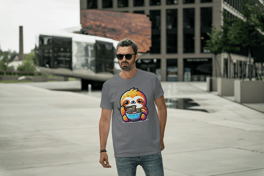 Cute Sloth Ramen: Noodle Lover Graphic Tee - Essentia Attire