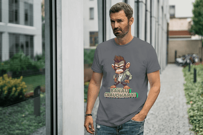Banau Chaudhary: Cool Monkey Graphic Tee - Essentia Attire