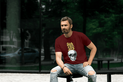 Such is Life Skull: Edgy Philosophical Tee - Essentia Attire