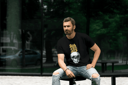Such is Life Skull: Edgy Philosophical Tee - Essentia Attire